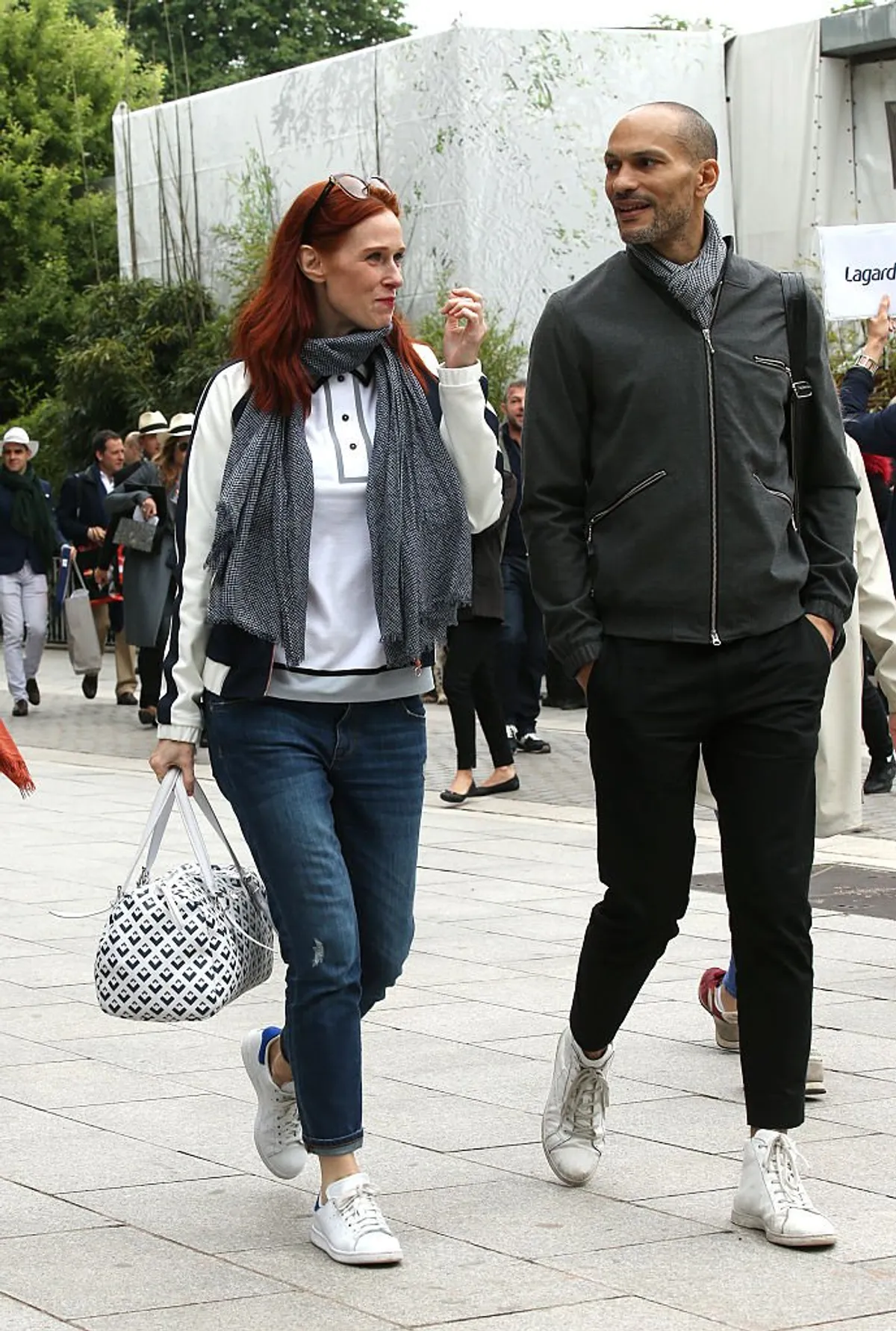 Audrey Fleurot et son mari Djibril Glissant. | Photo : Getty Images