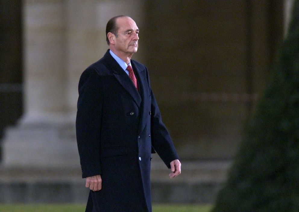Jacques Chirac, le 25 janvier 2002. | Photo : Getty Images