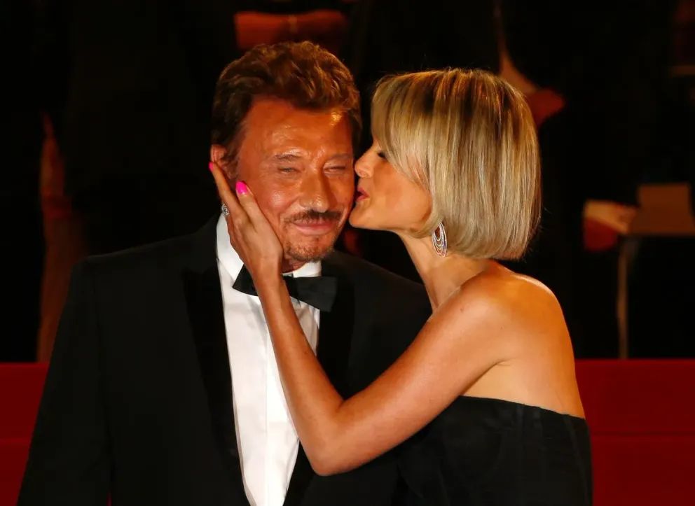 Actor and singer Johnny Hallyday and his wife Laeticia Hallyday attended the premiere of Vengeance at the Grand Theater Lumiere during the 62nd Cannes Film Festival on May 17, 2009 in Cannes, France.  |  Photo: Getty Images
