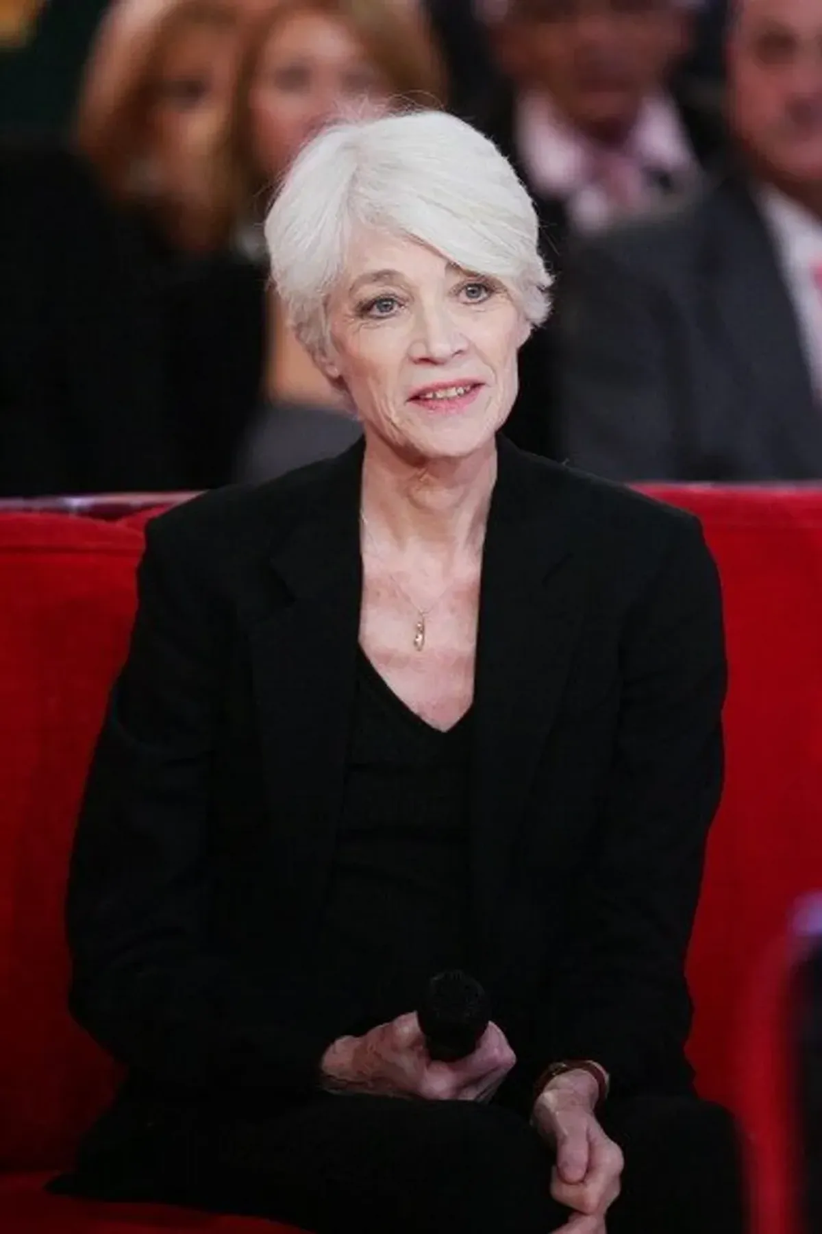 La chanteuse française Françoise Hardy assiste à l'émission 'Vivement Dimanche'.| Photo : Getty Images