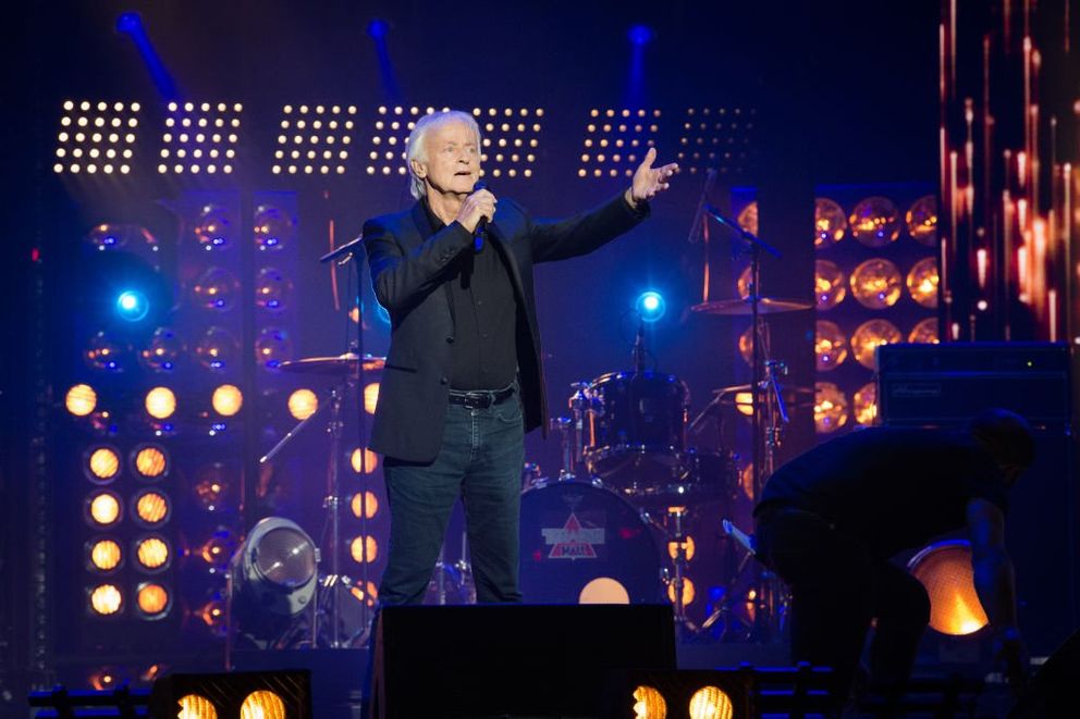 Dave se produit lors de la soirée Psychodon à l'Olympia le 6 octobre 2020 à Paris, France. | Photo : Getty Images