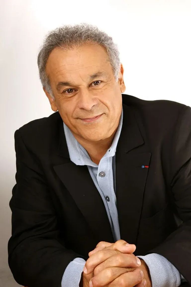 Francis Perrin sur le tournage de l'émission