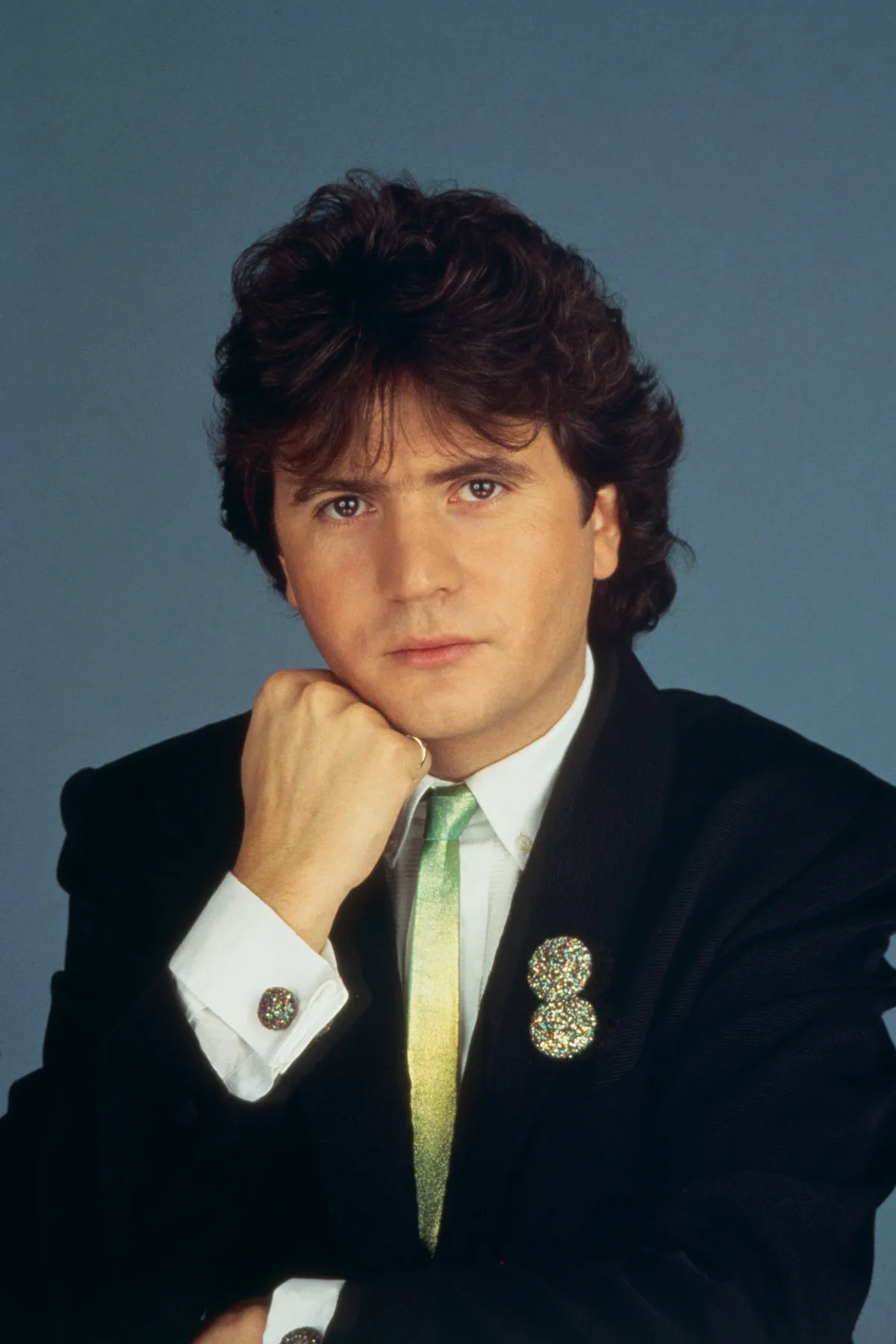 Daniel Balavoine lors de la promotion du single intitulé "Belle", un duo avec la chanteuse suédoise, Frida, du groupe Abba. | Photo : Getty Images