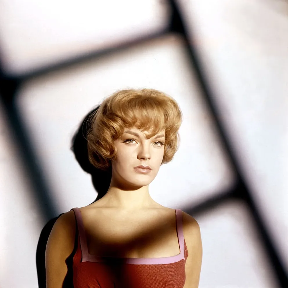 Romy Schneider am Set von "Eva" | Quelle: Getty Images