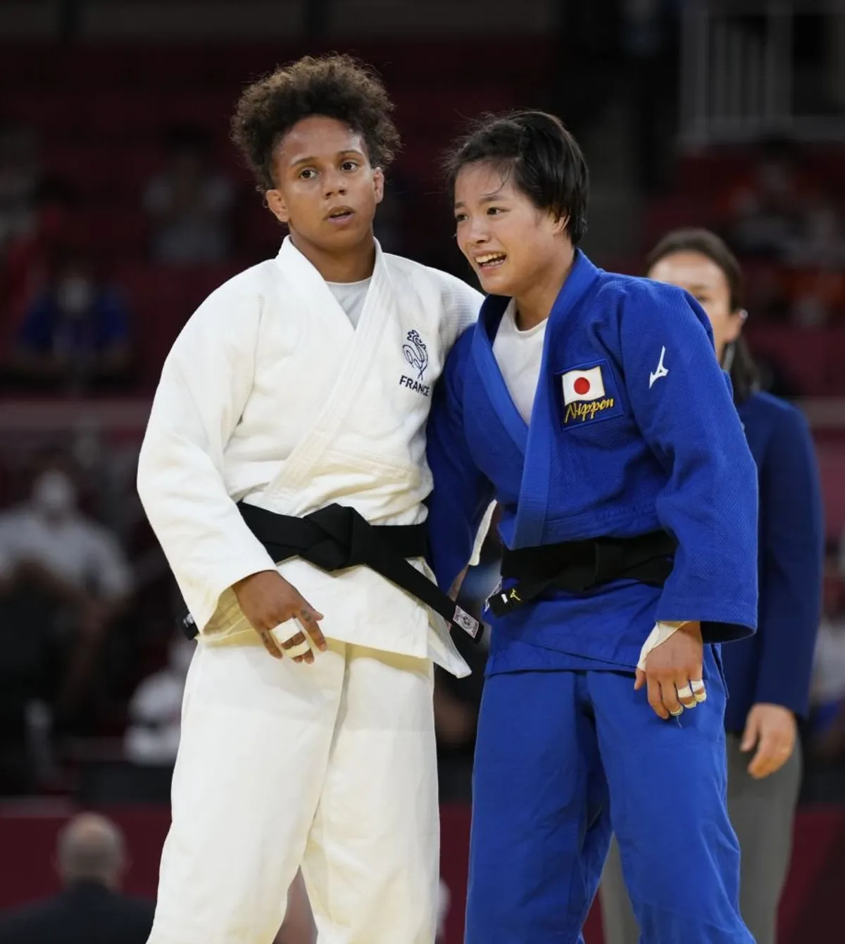 Amandine Buchard et Uta Abe. | Photo: Getty Images