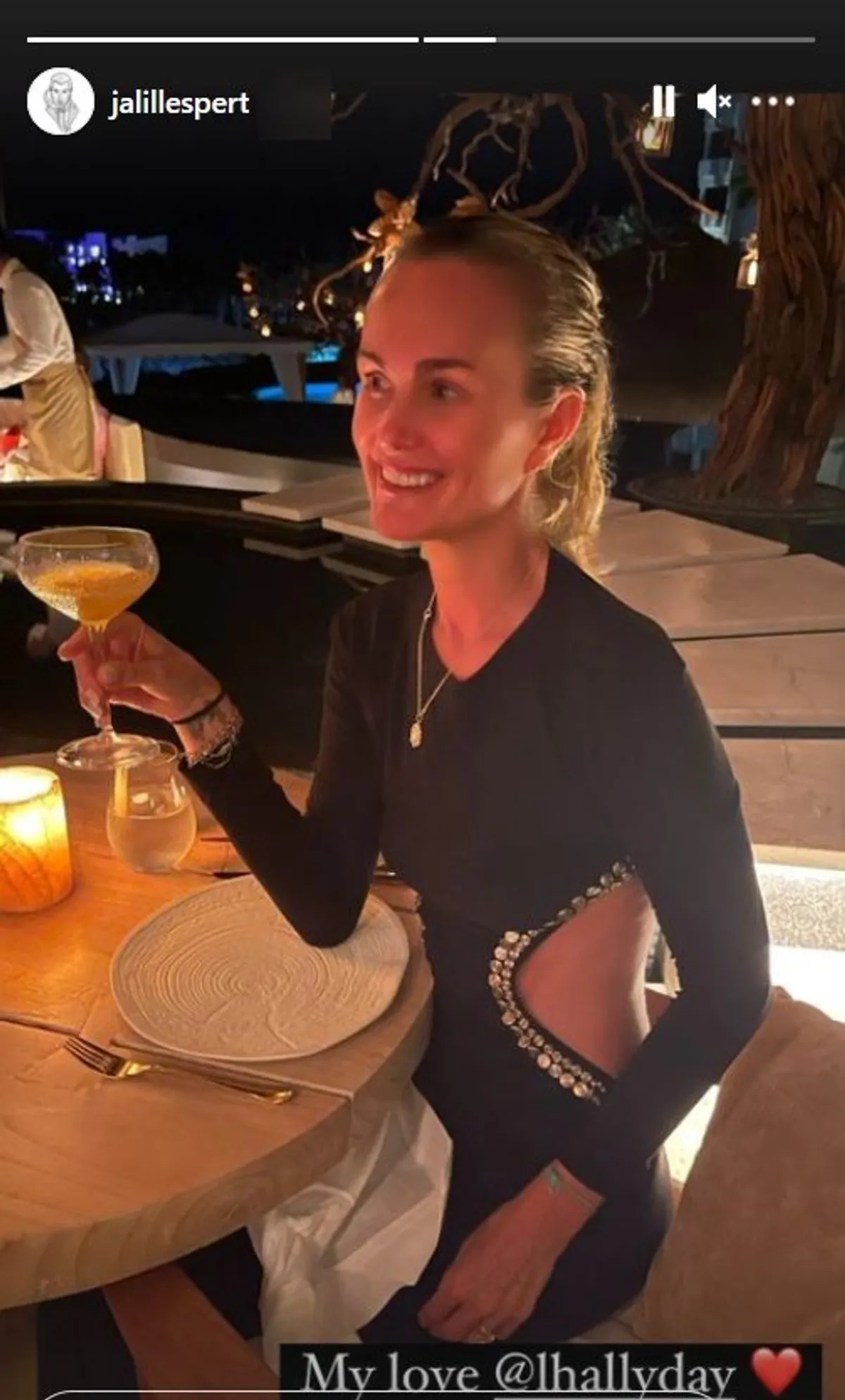 Laeticia Hallyday. | Photo : Story Instagram Jalil Lespert