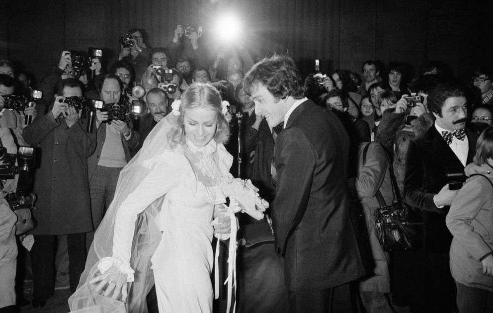 Wedding of Michel Platini with Christelle in the church of Saint-Max on December 21, 1977, France.  |  Photo: Getty Images