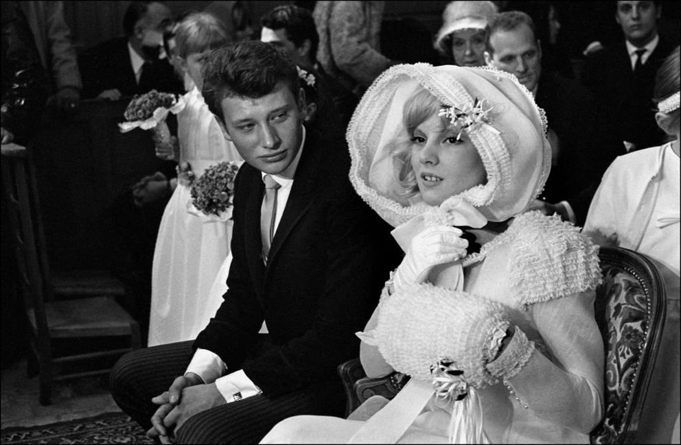 Johnny Hallyday and Sylvie Vartan at their wedding on April 12, 1965 |  photo: Getty Images
