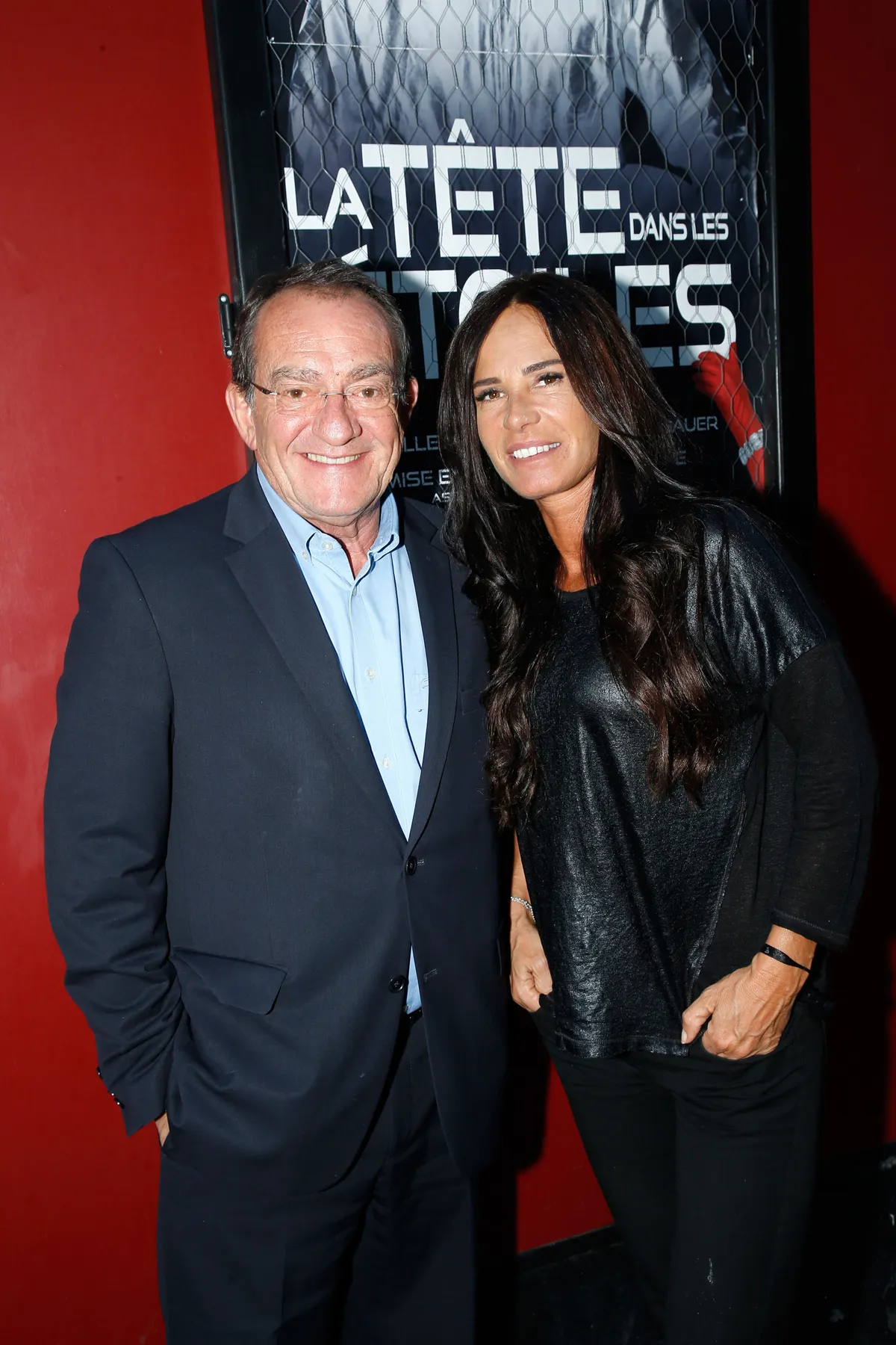 Jean-Pierre Pernaut et son épouse Nathalie Marquay au Théâtre de la Gaite Montparnasse le 24 mai 2018 à Paris, France. | Photo : Getty Images