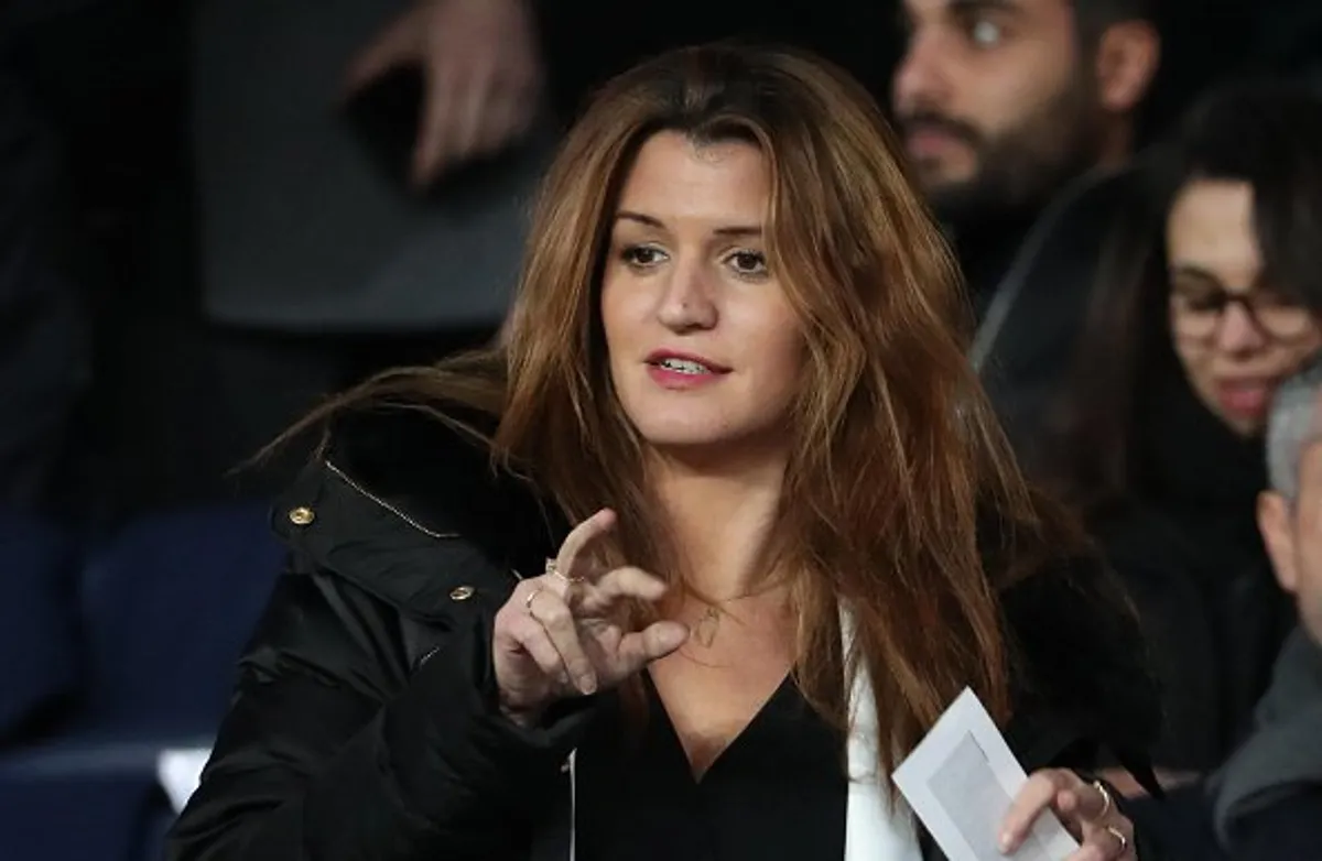 Marlene Schiappa participe à la demi-finale de la Coupe de France au stade du Parc des Princes le 3 avril 2019. | Photo : Getty Images