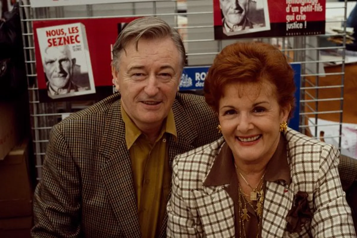 Portrait de Louis Velle et Frédérique Hébrard en septembre 1993, France. |Photo : Getty Images.