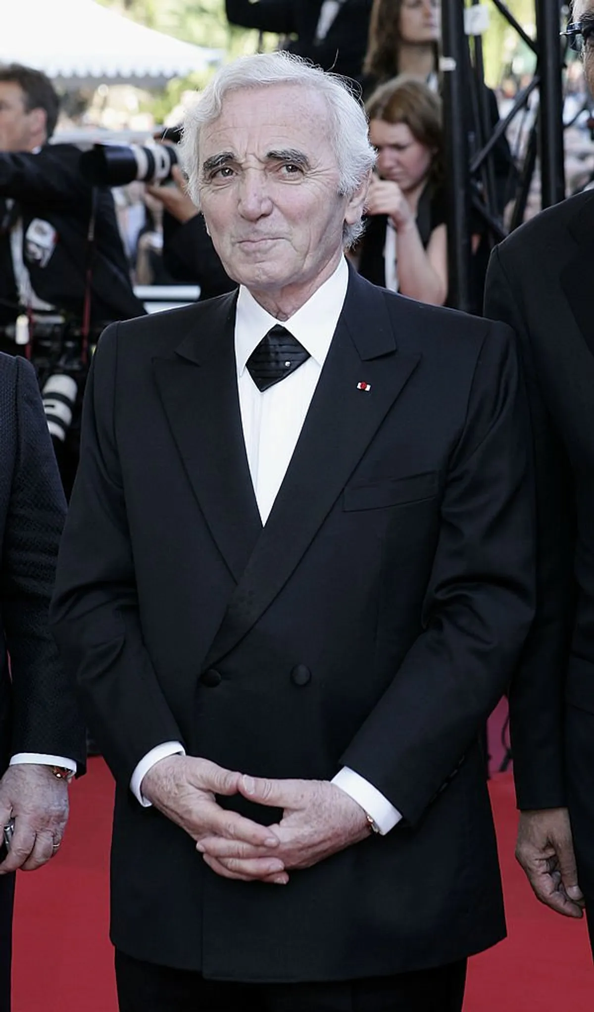 Charles Aznavour au Festival de Cannes le 18 mai 2005. l Photo : Getty Images