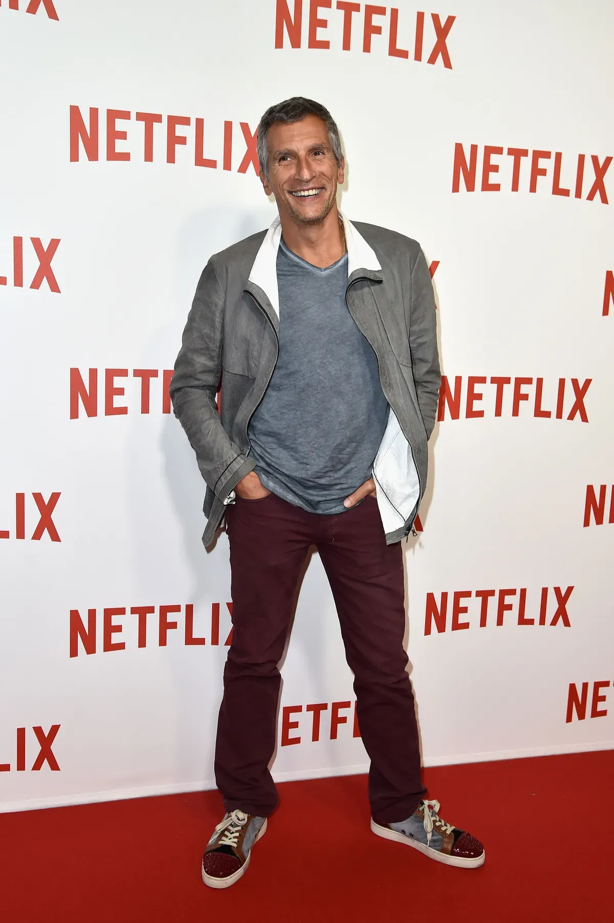 Nagui assiste à la soirée de lancement de ''Netflix''. | Photo : Getty Images