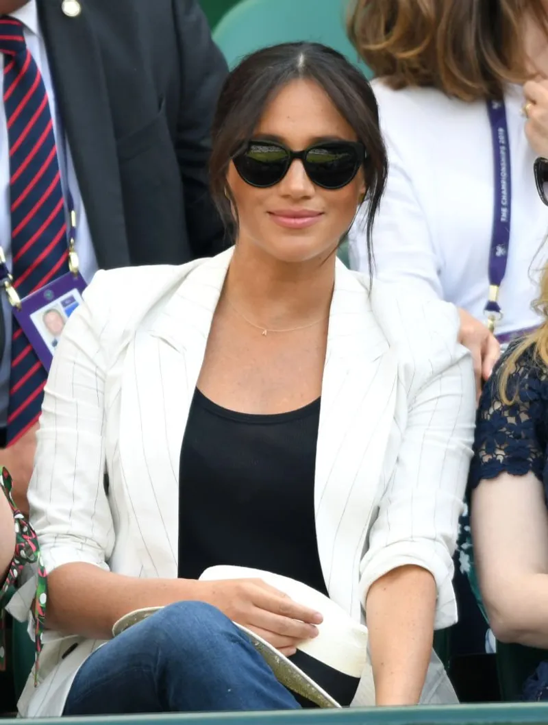 Meghan Markle le 4 juillet à Londres pour le tournoi de tennis de Wimbledon. | Photo : Getty Images
