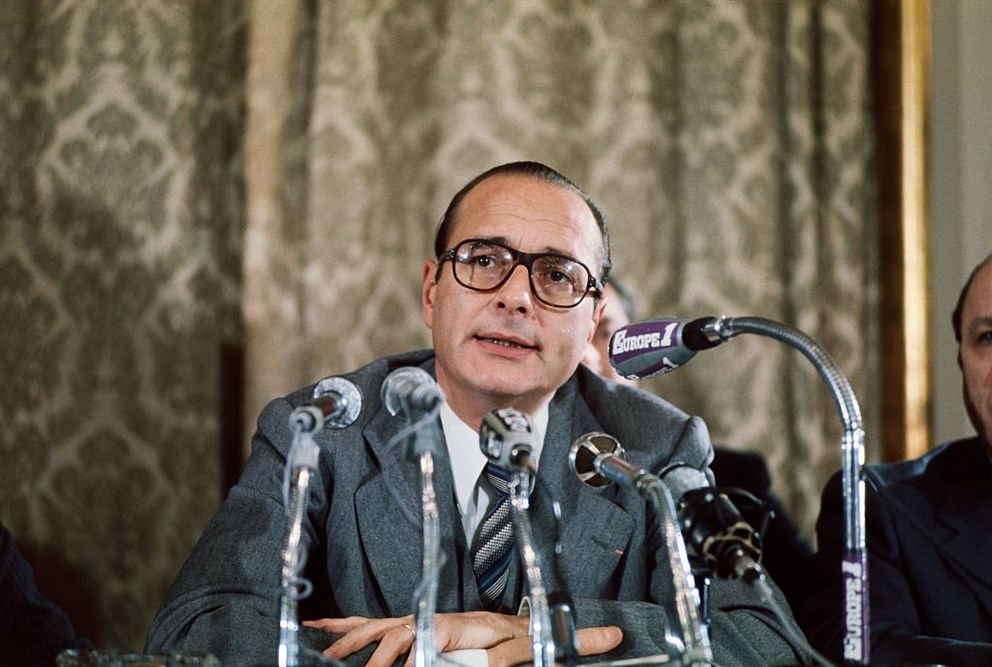Jacques Chirac, lors d'une conférence de presse. | Photo : Getty Images