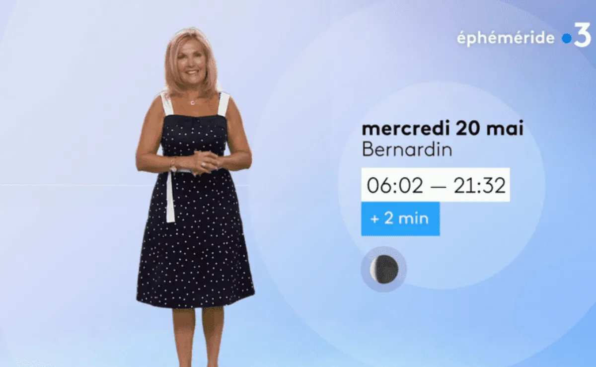 La miss météo Fabienne Amiach sur le plateau de France 3. | Photo : France 3