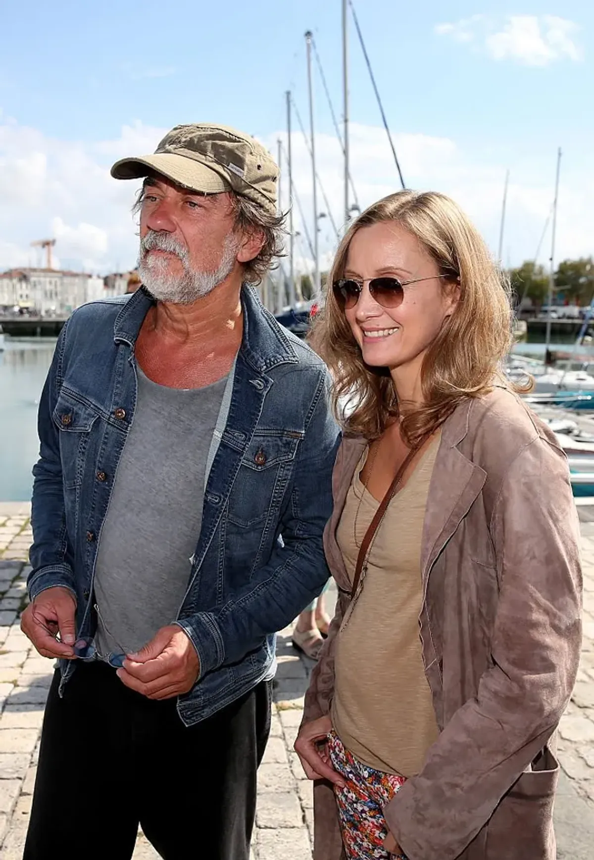 Les deux acteurs Olivier et Catherine Marchal en 2015. l Photo : Getty Images