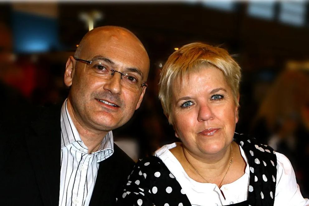 Mimie Mathy and Benoist Gérard at the Book Fair in 2007. | Photo: Getty Images