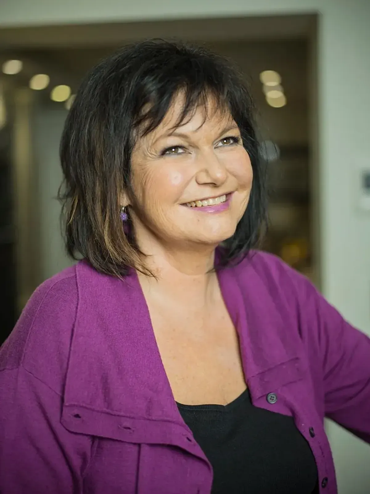 La chanteuse Maurane pose chez elle à Bruxelles le 3 novembre 2014. | Photo : Getty Images