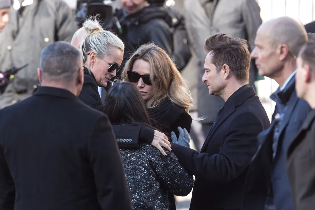 Laeticia Hallyday, Laura Smet, Jade Hallyday, David Hallyday | Photo : Getty Images