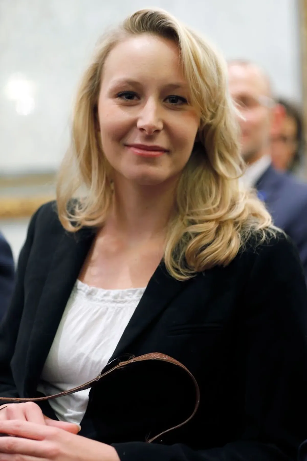 Marion Maréchal le 29 avril 2017 à Paris. l Source : Getty Images
