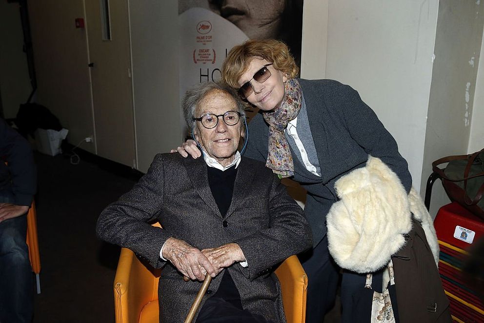 Actress Jean-Louis Trintignant and director Nadine Trintignant participate in the screening of 