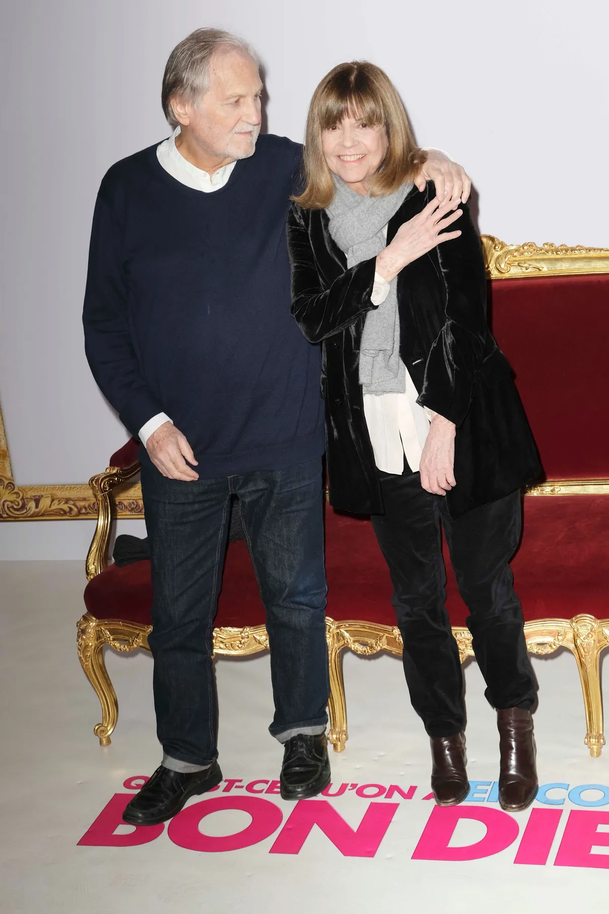 Jean-Jacques Debout et Chantal Goya assistant au Grand Rex le 14 janvier 2019 à Paris, France. | Photo : Getty Images
