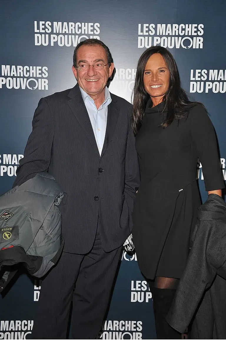 Jean-Pierre Pernaut et Nathalie Marquay le 18 octobre 2011 à Paris. l Source: Getty Images