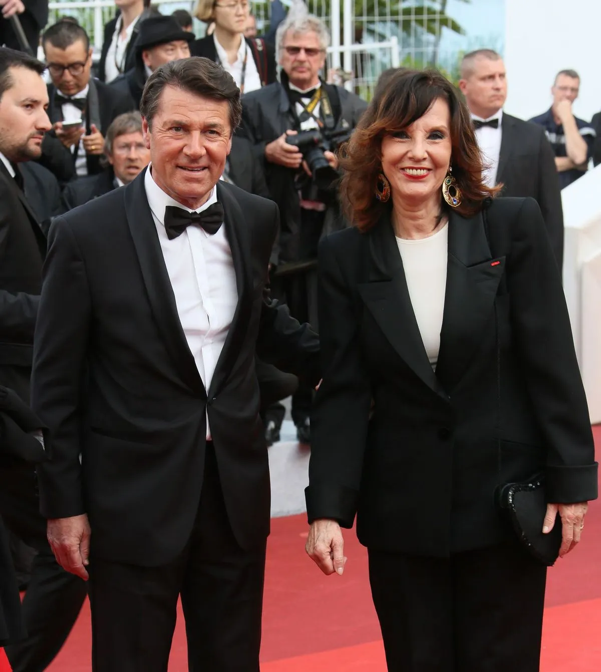 L'animatrice de télévision Denise Fabre et son compagnon Francis Vandenhende | Photo : Getty Images