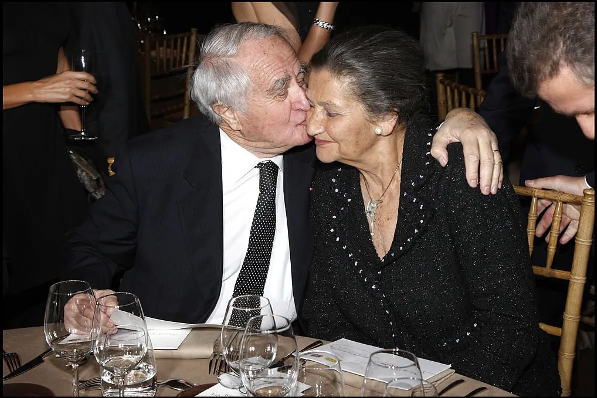 Simone Veil et son mari Antoine au Gala Scopus Award 2007 organisé par L'Université Hebraique De Jerusalem au Palais Brongniart. | Photo : Getty Images
