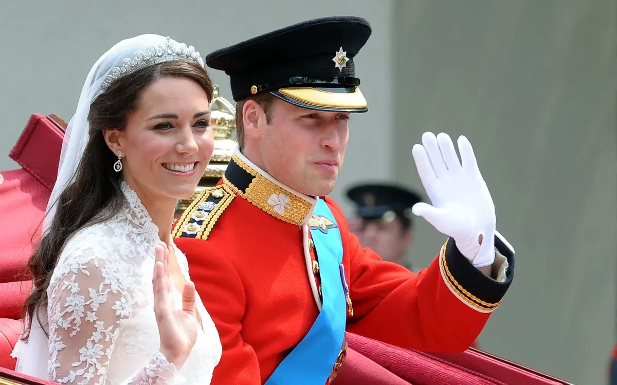 Le prince William et Kate Middleton le jour de leur mariage. | Photo : Getty Images
