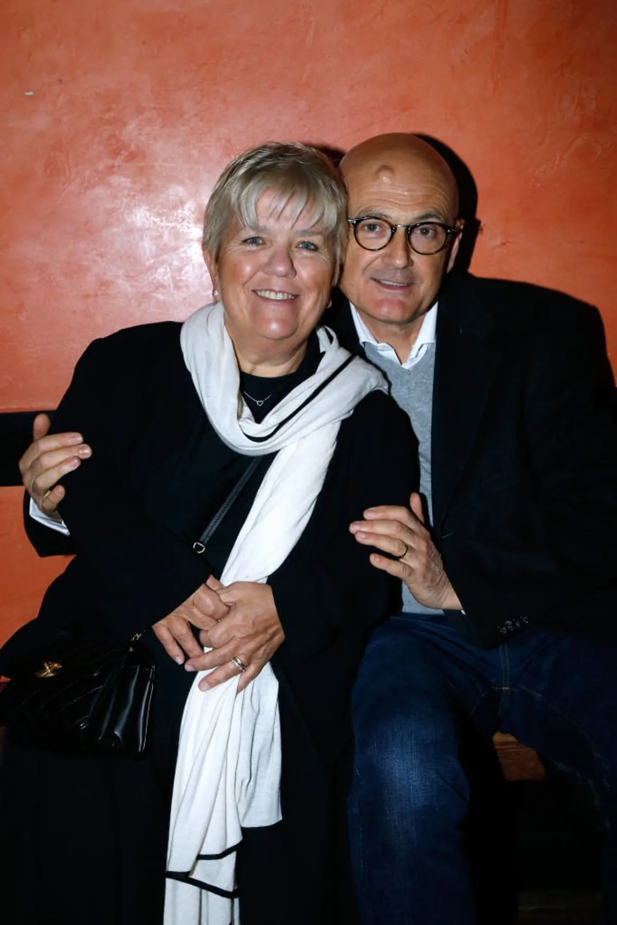 Mimie Mathy et son époux Benoist Gérard à l'Olympia en 2018. | Photo : Getty Images