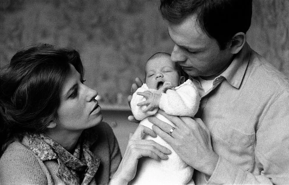 L'acteur Jean-Louis Trintignant, sa femme Nadine Trintignant et leur fille Marie | photo : Getty Images